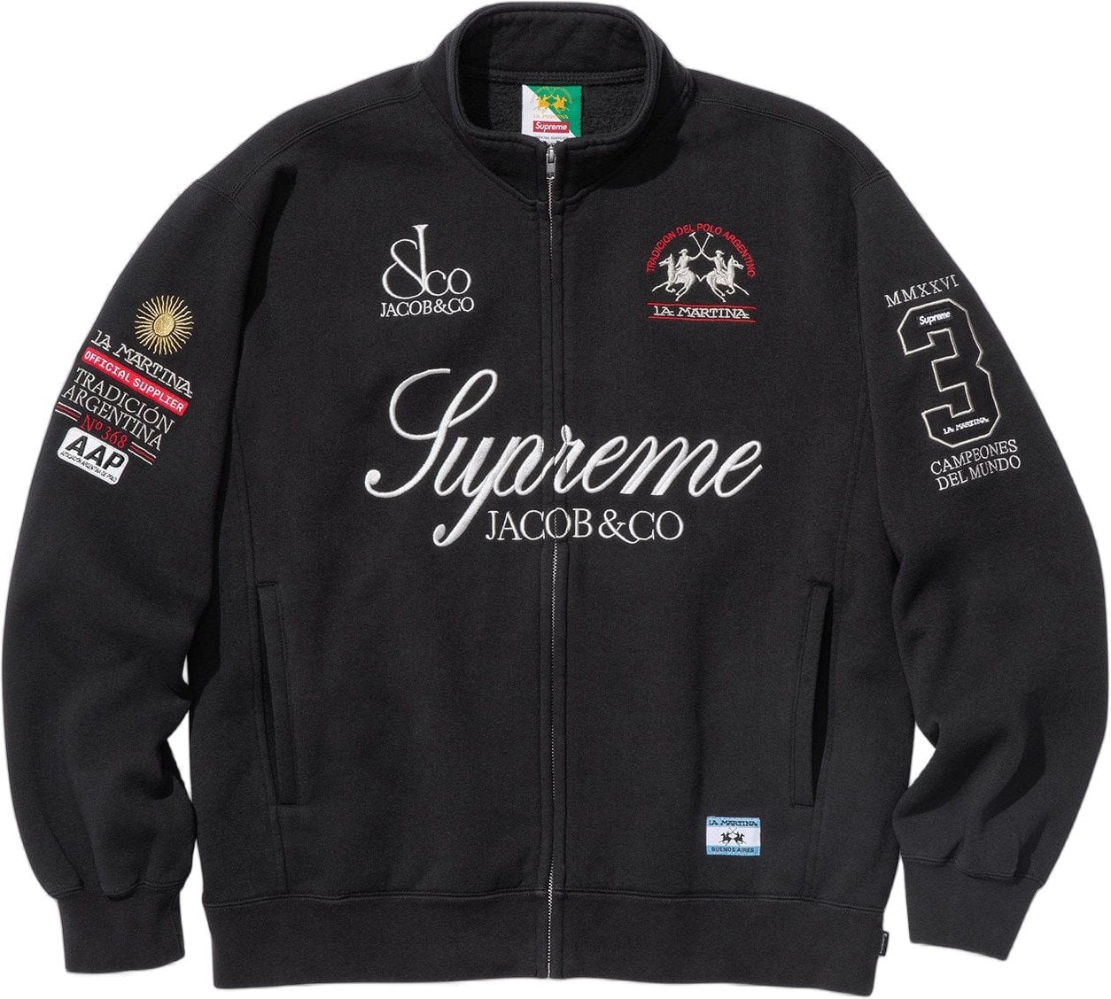 Supreme®/La Martina/Jacob & Co Zip Up Sweatshirt view 13